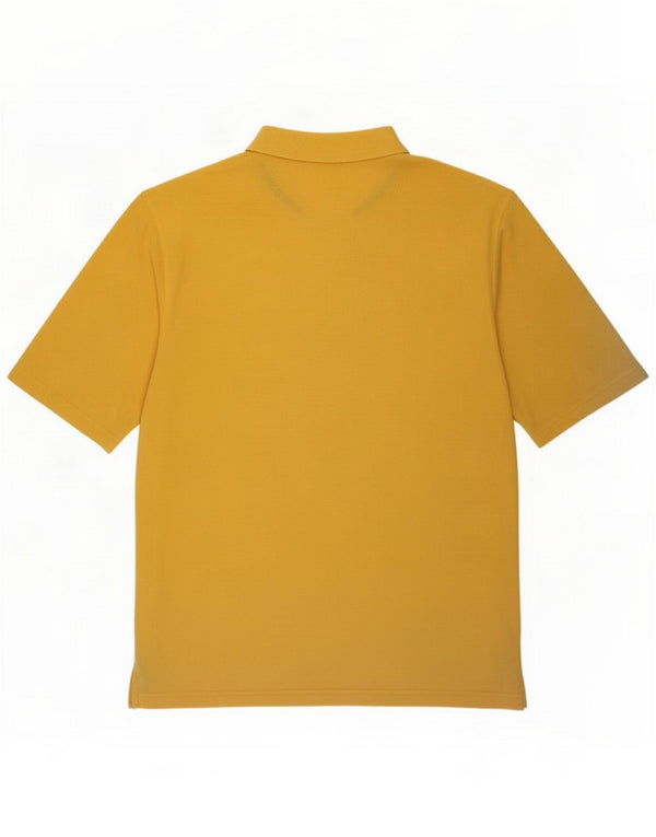 Adidas Mens Polo Shirt Size 44/46 XL Yellow Cotton