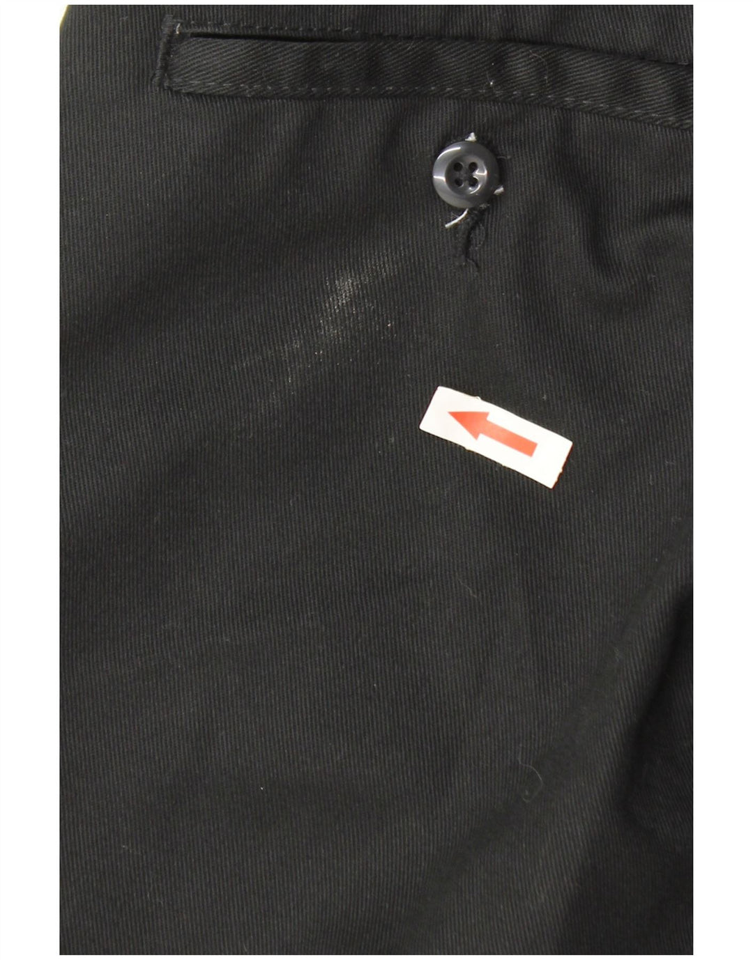Dickies Damen gerade Chinohose W26 L28 Schwarz Polyester