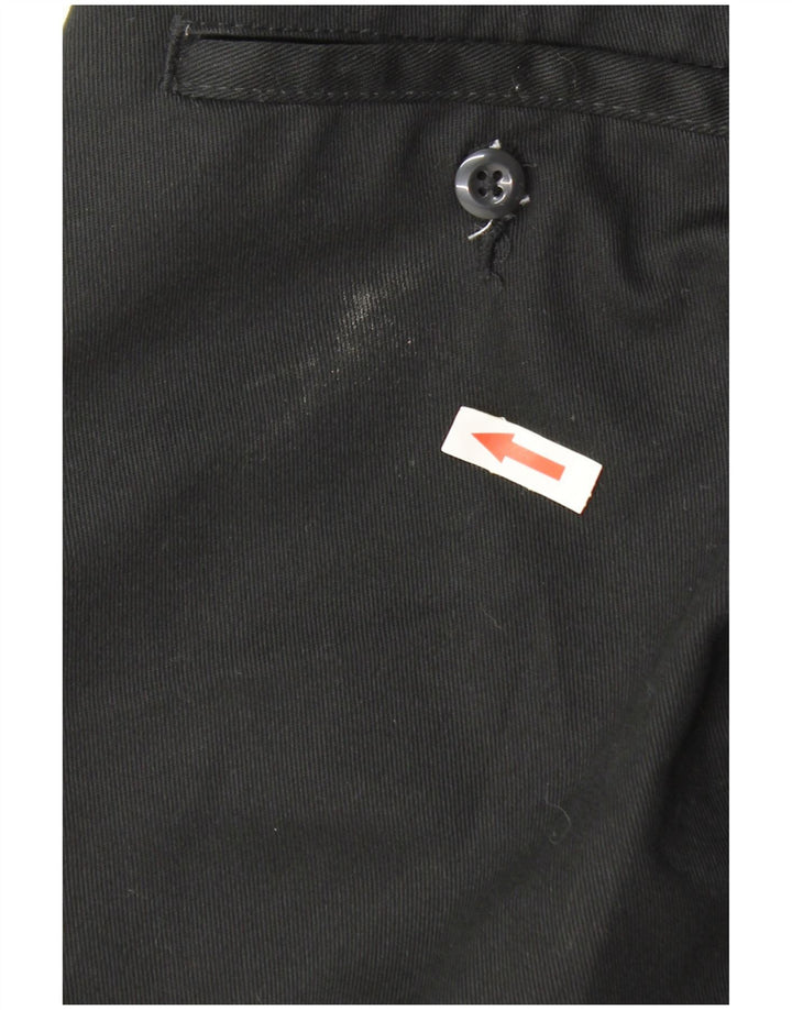 Dickies Damen gerade Chinohose W26 L28 Schwarz Polyester