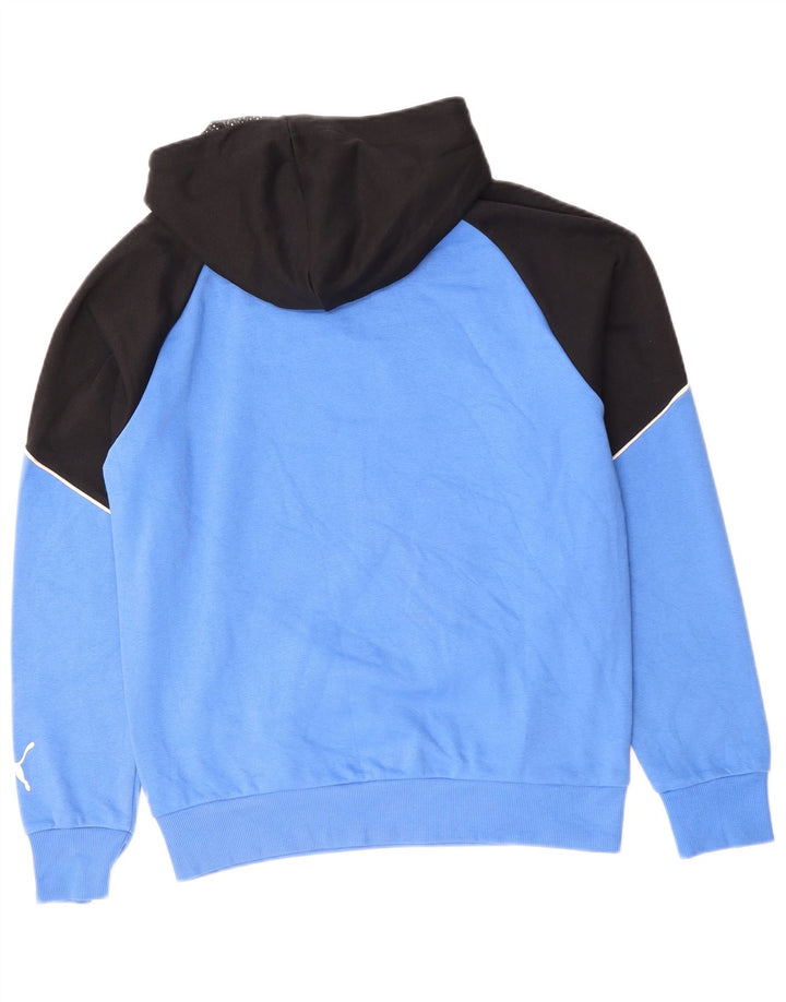 PUMA Herren Graphic Hoodie Pullover Small Blue Colourblock