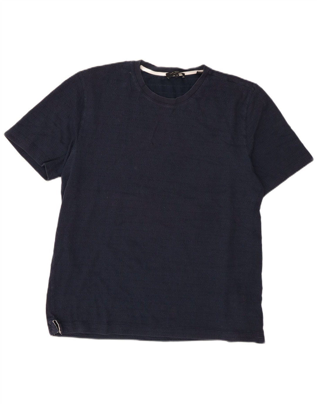 Ted Baker Herren T-Shirt Top Größe 4 Large Marineblau Baumwolle