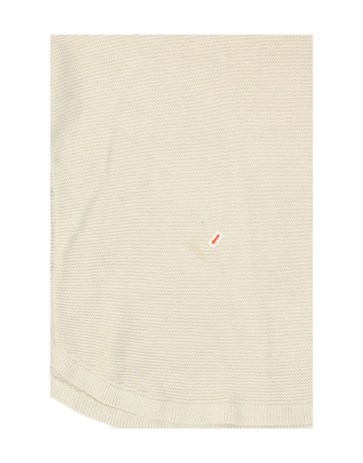 FAT FACE Womens Boat Neck Jumper Sweater UK 12 Medium White Acrylic Vintage Fat Face and Second-Hand Fat Face from Messina Hembry 