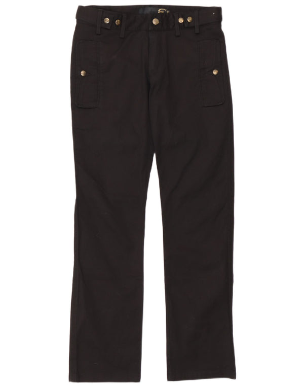 Just Cavalli Damen Gerade Freizeithose IT 44 Medium W30 L30 Schwarz