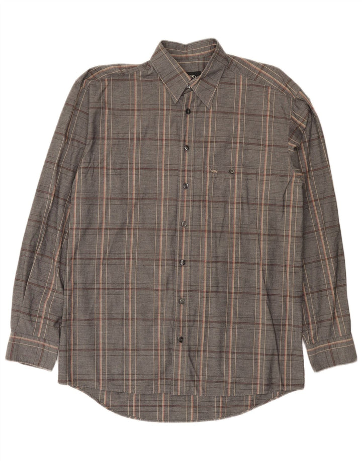 Camel Active Herrenhemd, klein, grau kariert