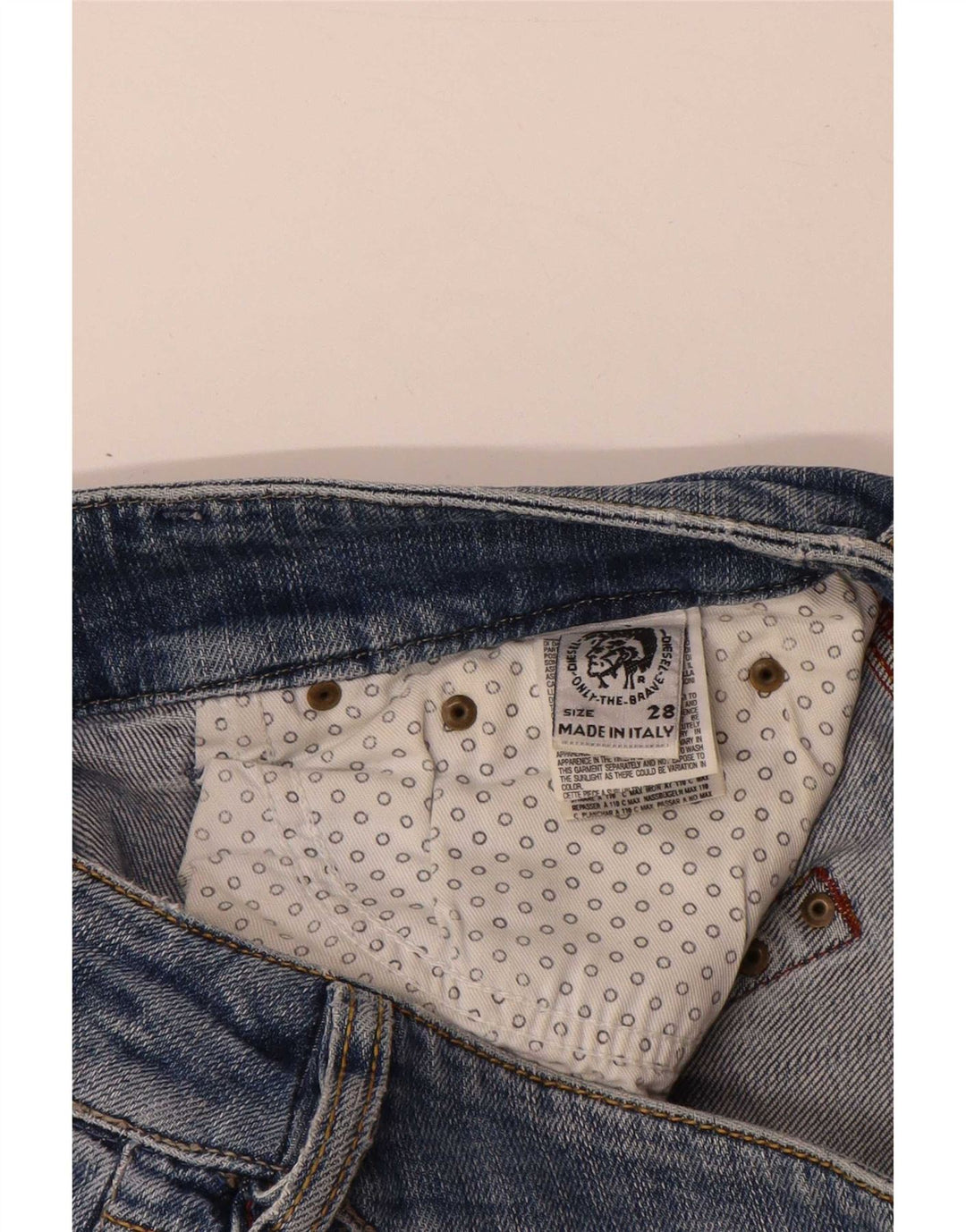 Diesel Damen Straight Jeans W28 L29 Blaue Baumwolle