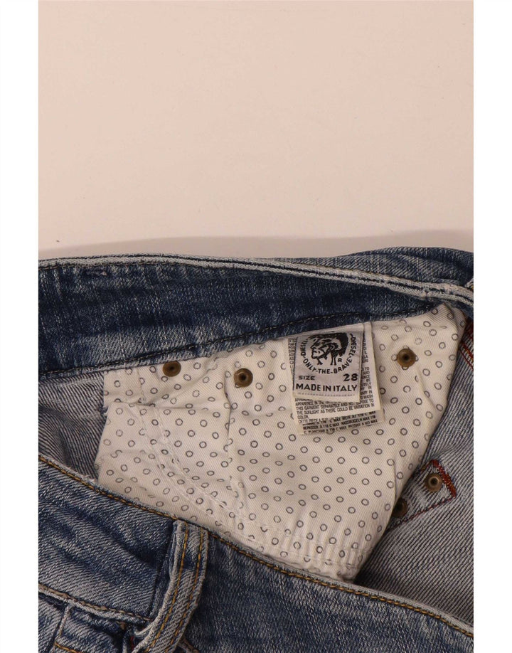 Diesel Damen Straight Jeans W28 L29 Blaue Baumwolle