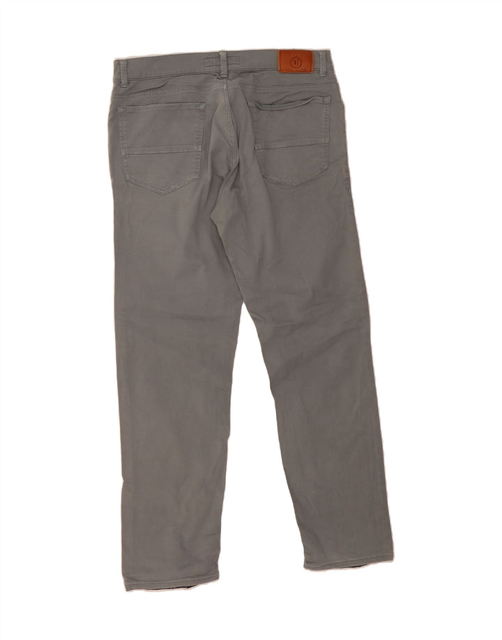 TRUSSARDI Mens Straight Jeans IT 50 Large W36 L30 Grey Cotton Vintage Trussardi and Second-Hand Trussardi from Messina Hembry 