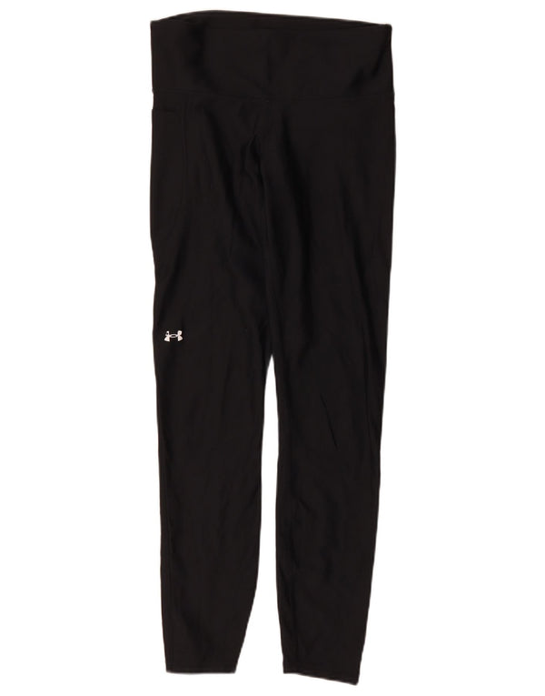 Under Armour Damen Leggings UK 12 Medium Schwarz Sport