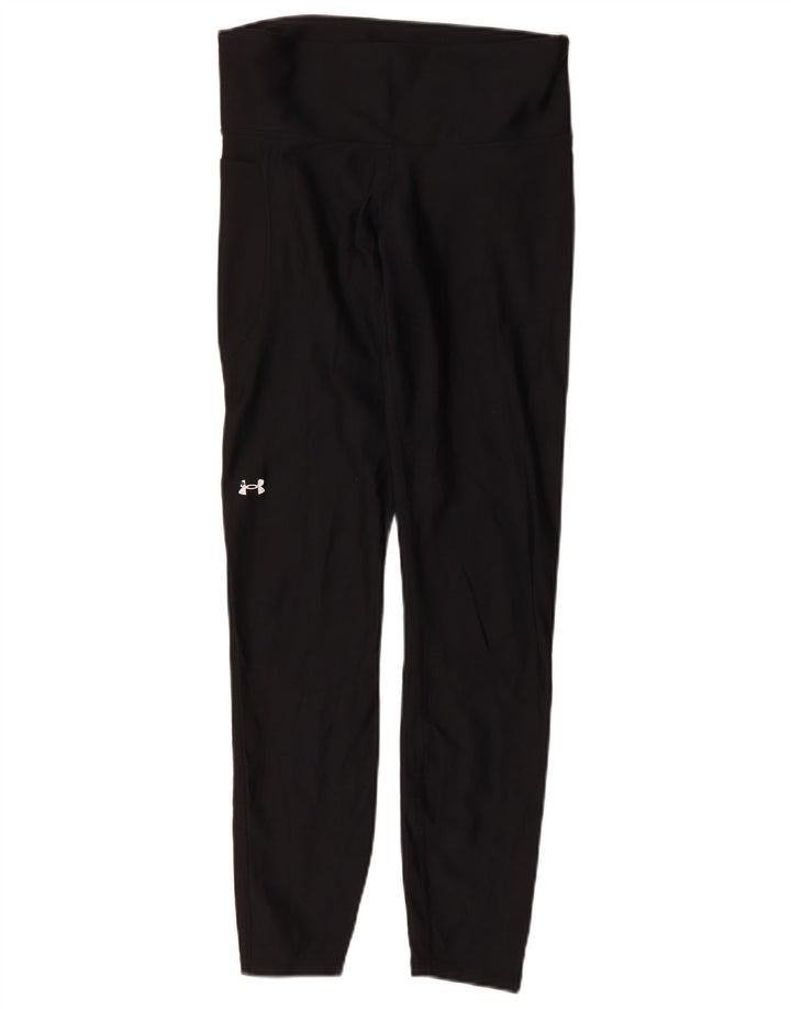 Under Armour Damen Leggings UK 12 Medium Schwarz Sport