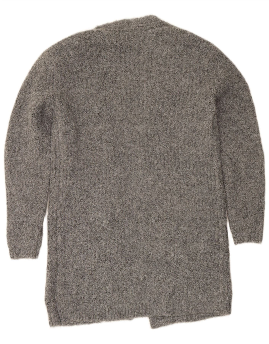 Marks & Spencer Damen Longline Open Cardigan Pullover UK 10 Small Grau
