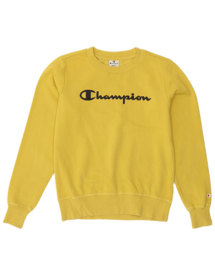 Champion Damen-Sweatshirt mit Grafik, Gr. 8, Gelb