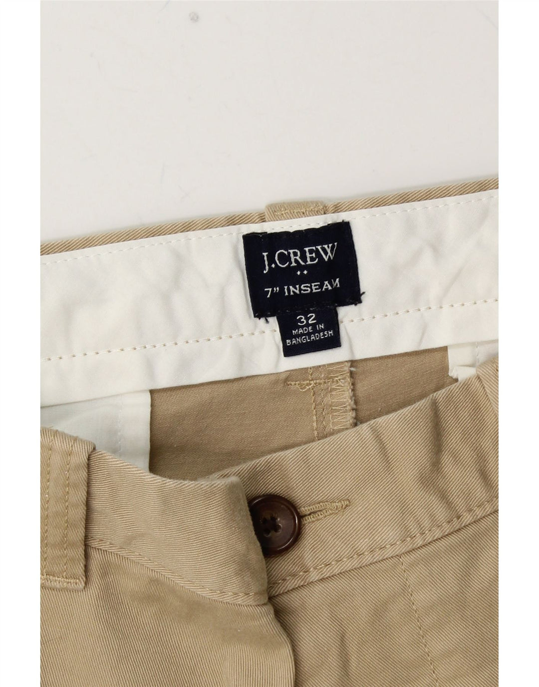 J. CREW Herren Chino-Shorts W32 Mittelbeige Baumwolle