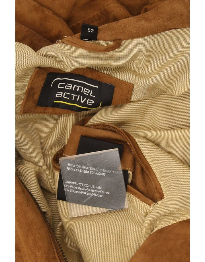 Camel Active Herren Wildlederjacke UK 42 XL Braunes Leder