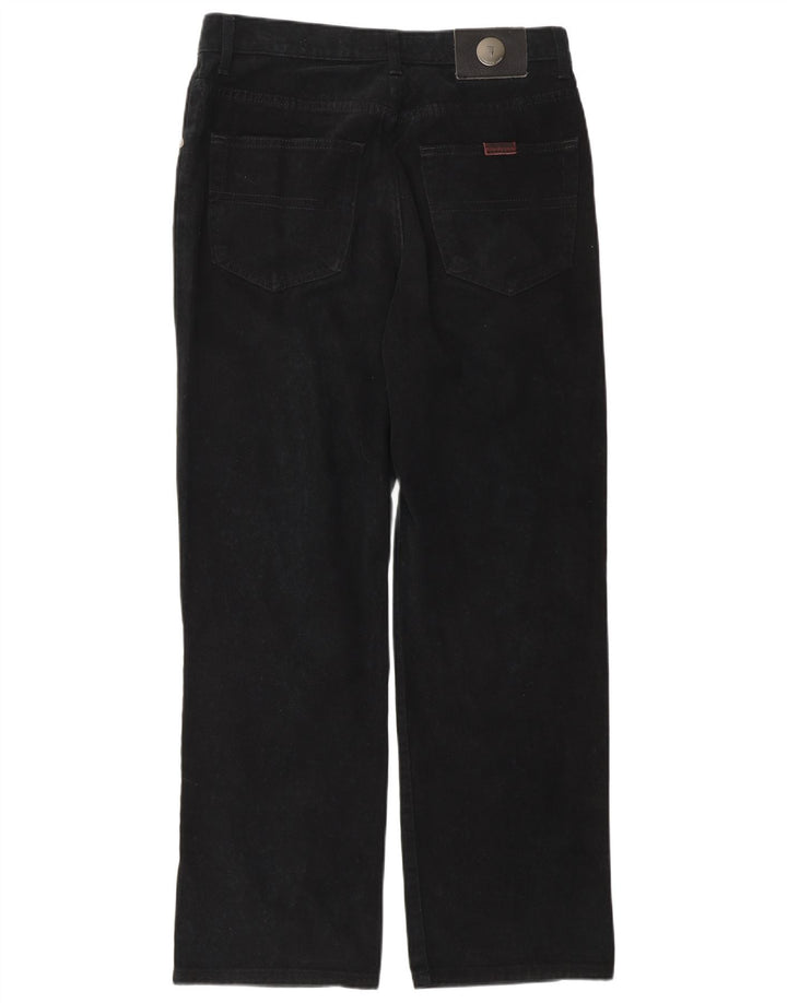 Trussardi Herren Straight Jeans IT 48 Medium W32 L30 Schwarze Baumwolle