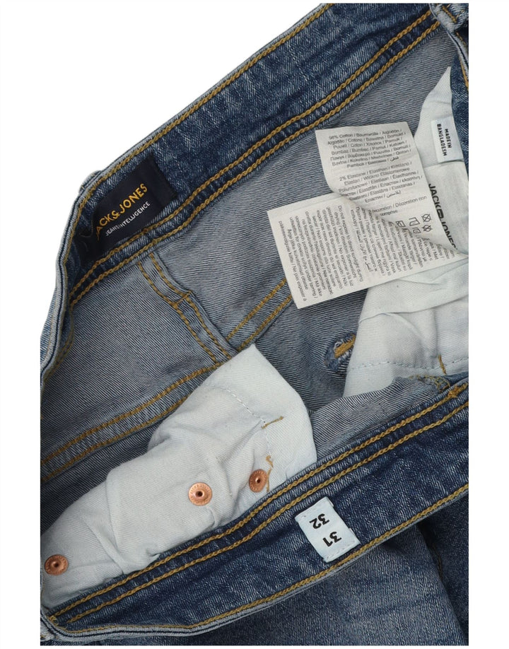 Jack & Jones Herren GLENN Slim Jeans W31 L32 Blaue Baumwolle