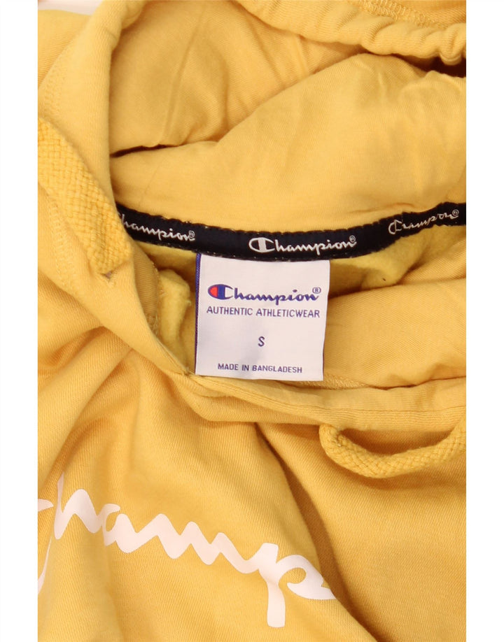 CHAMPION Herren-Kapuzenpullover mit Grafik, Größe S, Gelb