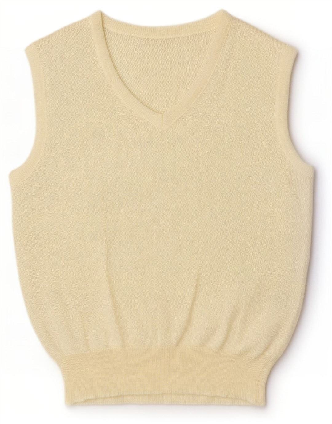 Vintage Damen Weste Tank Top EU 38 Medium Off White Viskose