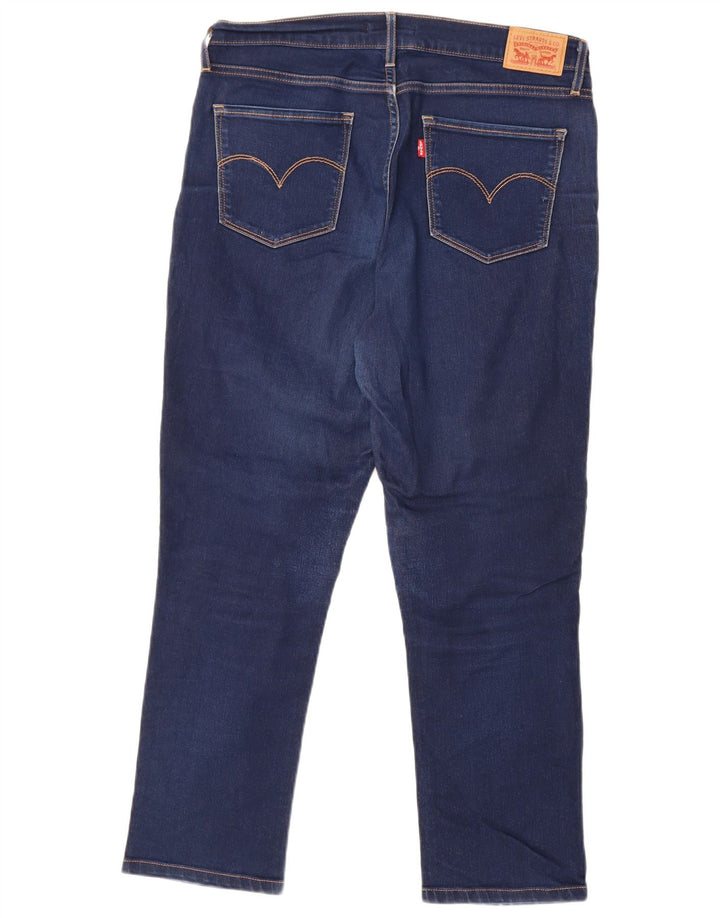 Levi's Damen 724 High Rise Straight Jeans W32 L26 Marineblau