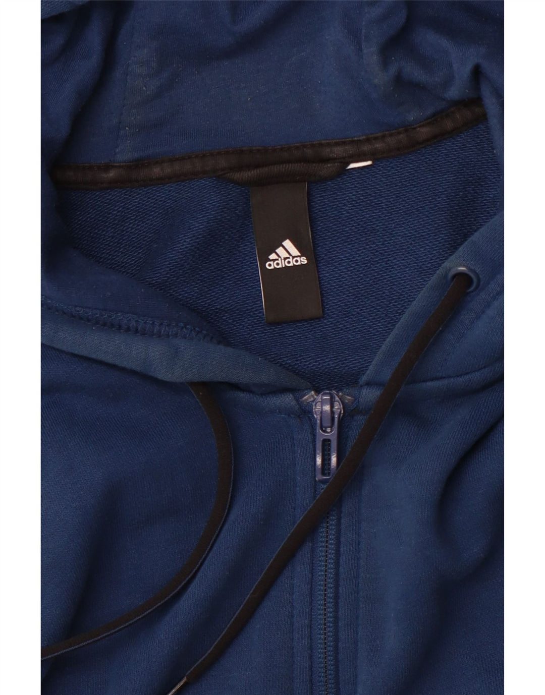 ADIDAS Herren Graphic Zip Hoodie Pullover Mittelblau