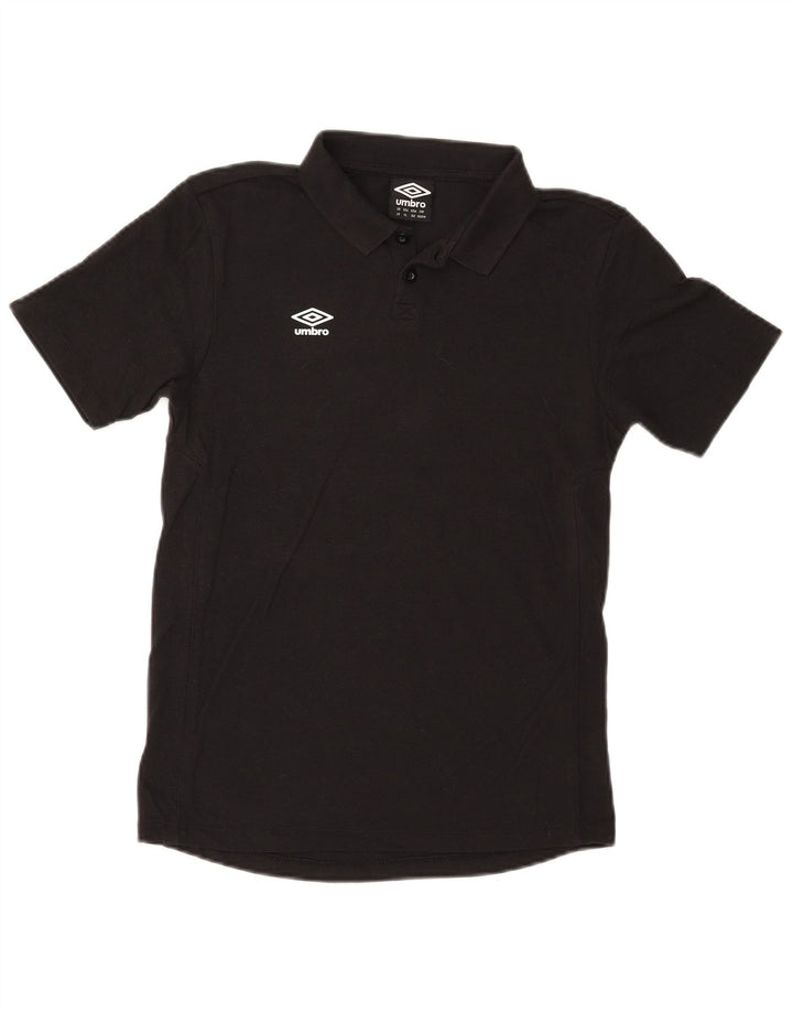 Umbro Jungen-Poloshirt, 11–12 Jahre, groß, schwarze Baumwolle