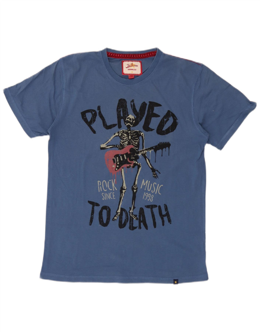 Joe Browns Herren-T-Shirt mit Grafik, mittelblaue Baumwolle