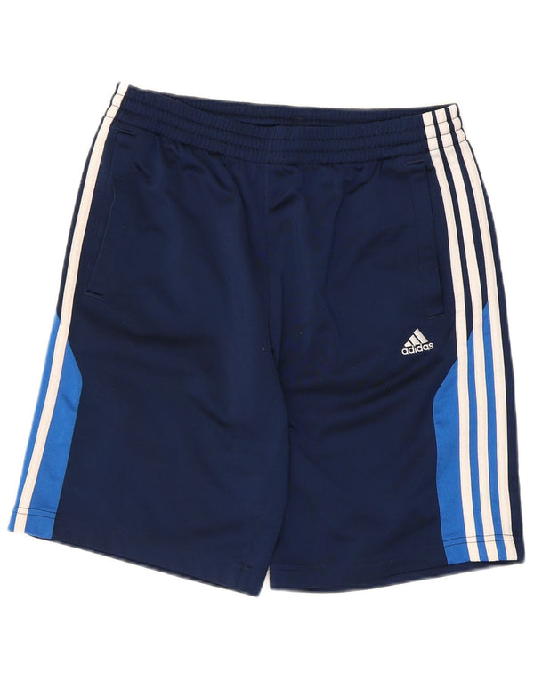 Adidas Sportshorts für Jungen, 15–16 Jahre, marineblaues Farbblock-Polyester