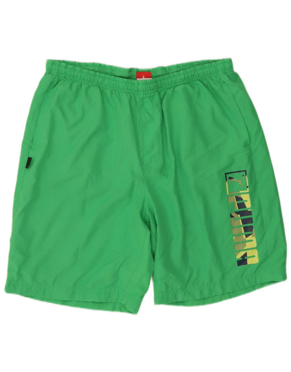 Puma Herren Graphic Sport Shorts XL Grün Polyester