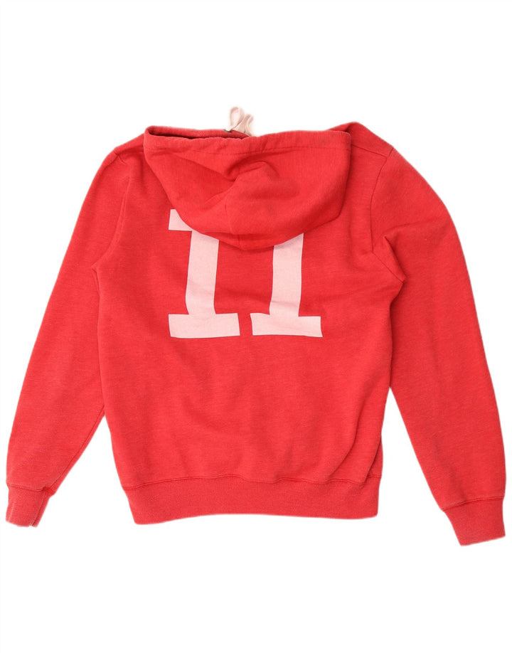 JACK WILLS Herren-Kapuzenpullover mit Grafik, mittelrote Baumwolle