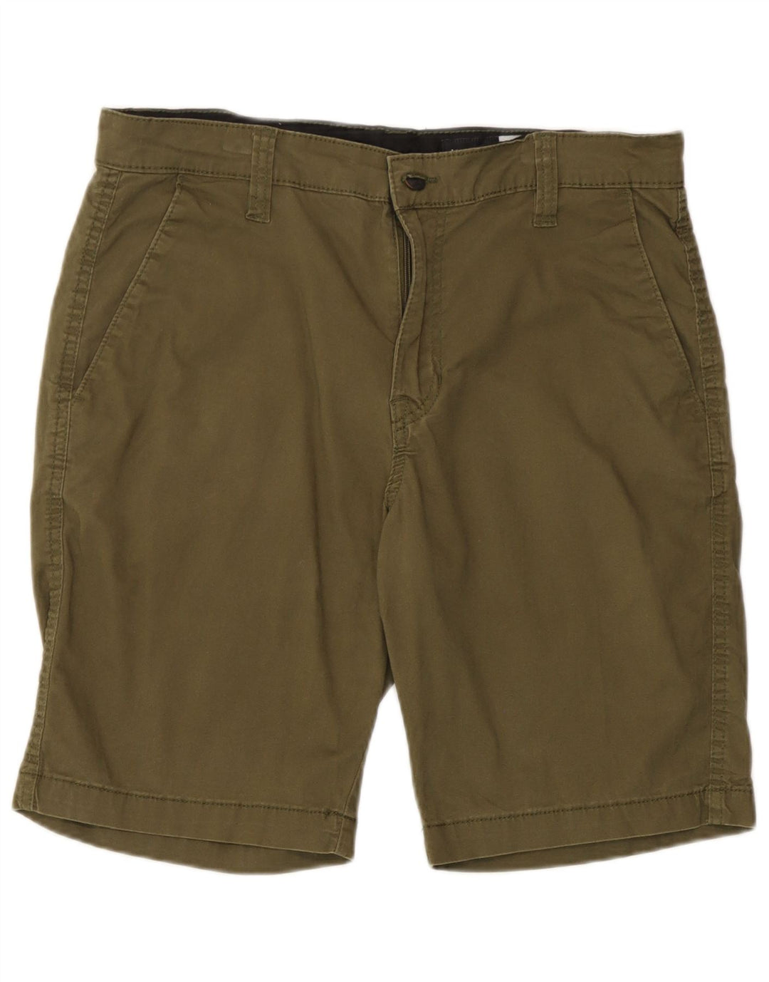 Volcom Herren Chinoshorts W32 Medium Khaki Baumwolle