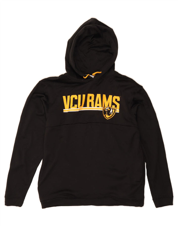 CHAMPION Womens VCU Rams Graphic Hoodie Jumper UK 14 Medium Black Vintage Champion and Second-Hand Champion from Messina Hembry 