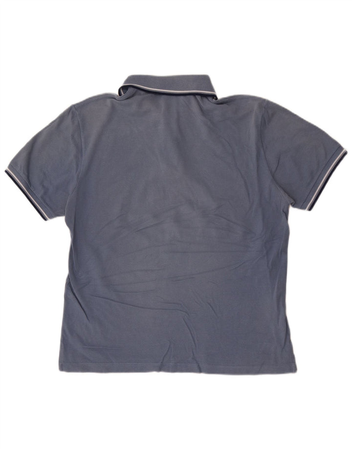Fred Perry Herren-Poloshirt aus mittelblauer Baumwolle