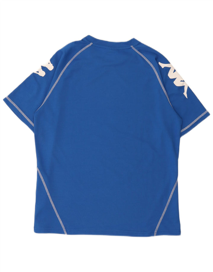 Kappa Herren-T-Shirt mit Grafik, groß, blau, Polyester
