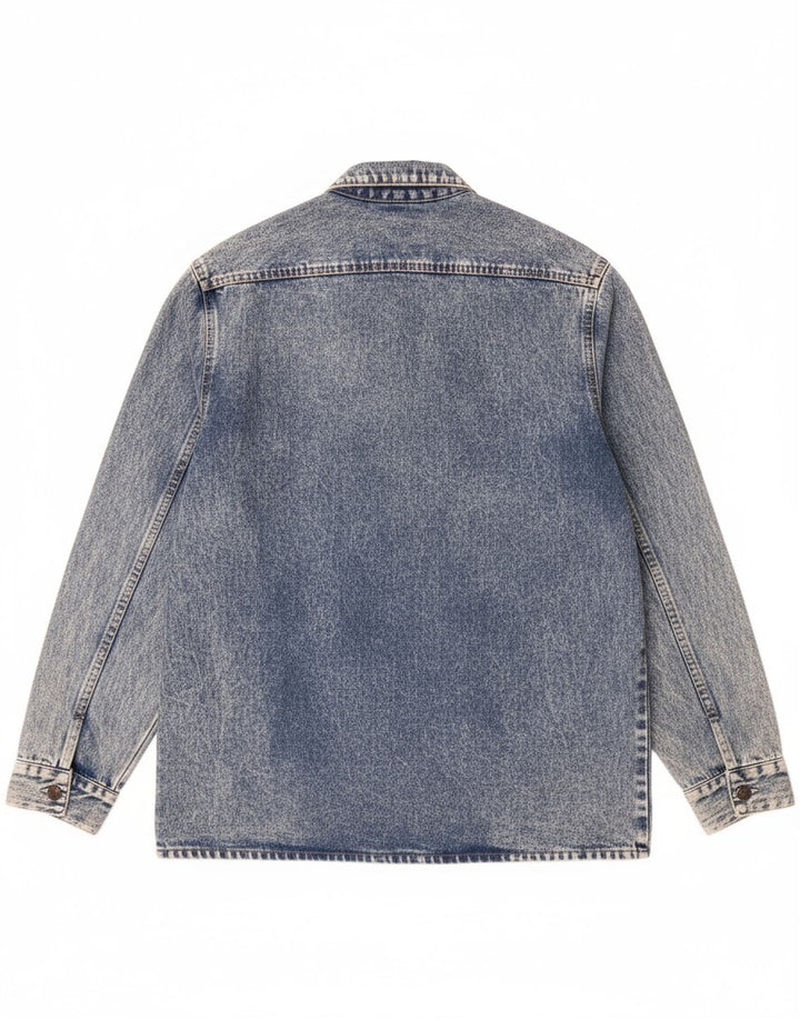 VINTAGE Mens Denim Jacket UK 42 XL Blue