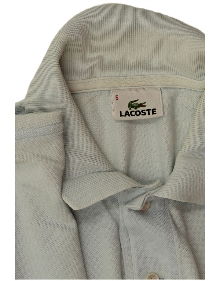 Lacoste Herren-Poloshirt, Größe 5, groß, blaue Baumwolle