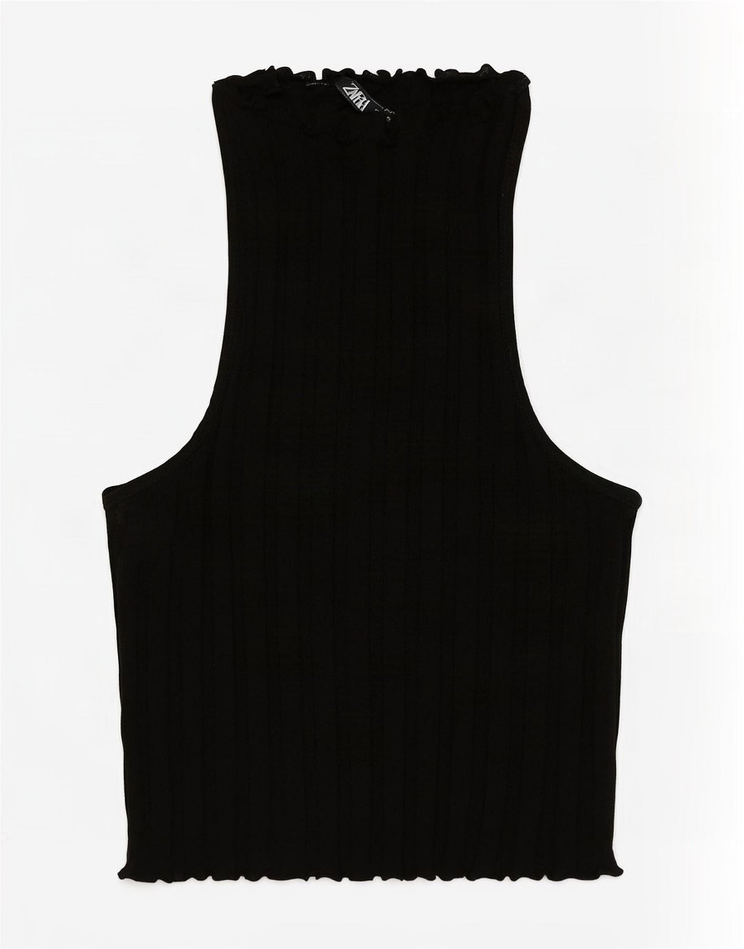 Zara Damen Weste Top UK 8 Small Schwarz