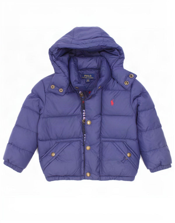 Polo Ralph Lauren Baby Jungen Grafik wattierte Jacke 18–24 Monate Marineblau