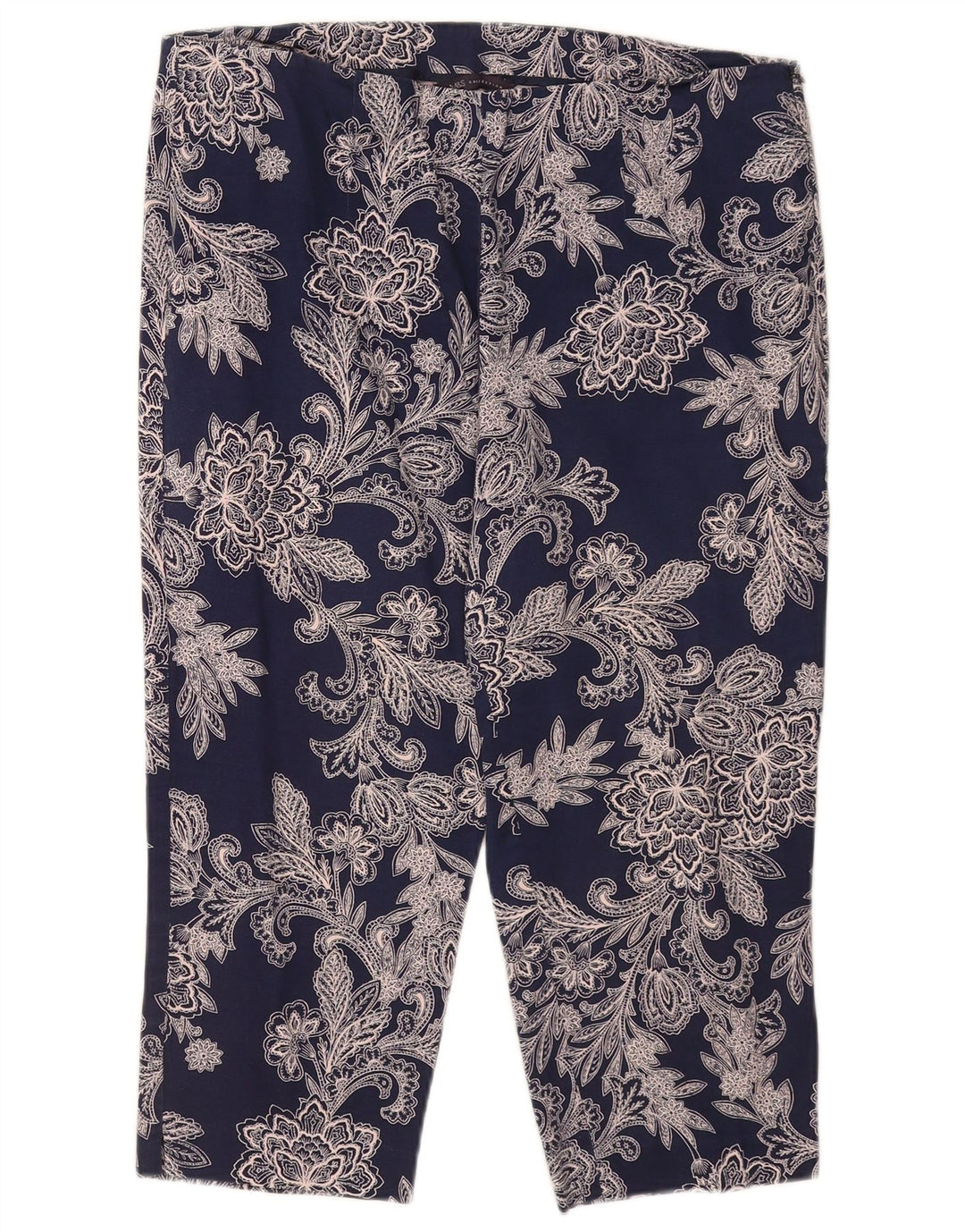 Marks & Spencer Damen-Caprihose mit abstraktem Muster, UK 16, Größe L W34 L19
