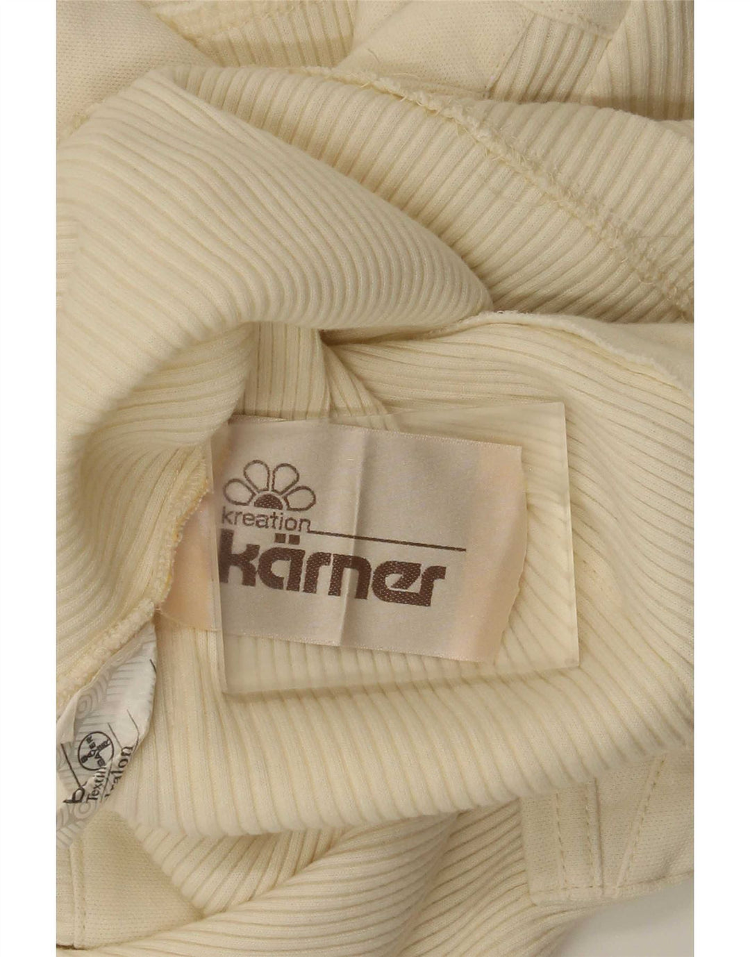 Karner Damen-Cardigan mit kurzen Ärmeln, Größe 40, gebrochenes Weiß