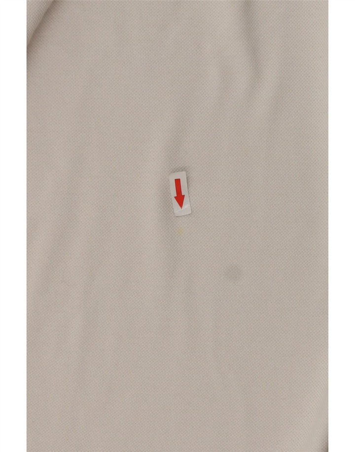 Lotto Herren-Poloshirt aus mittelweißer Baumwolle