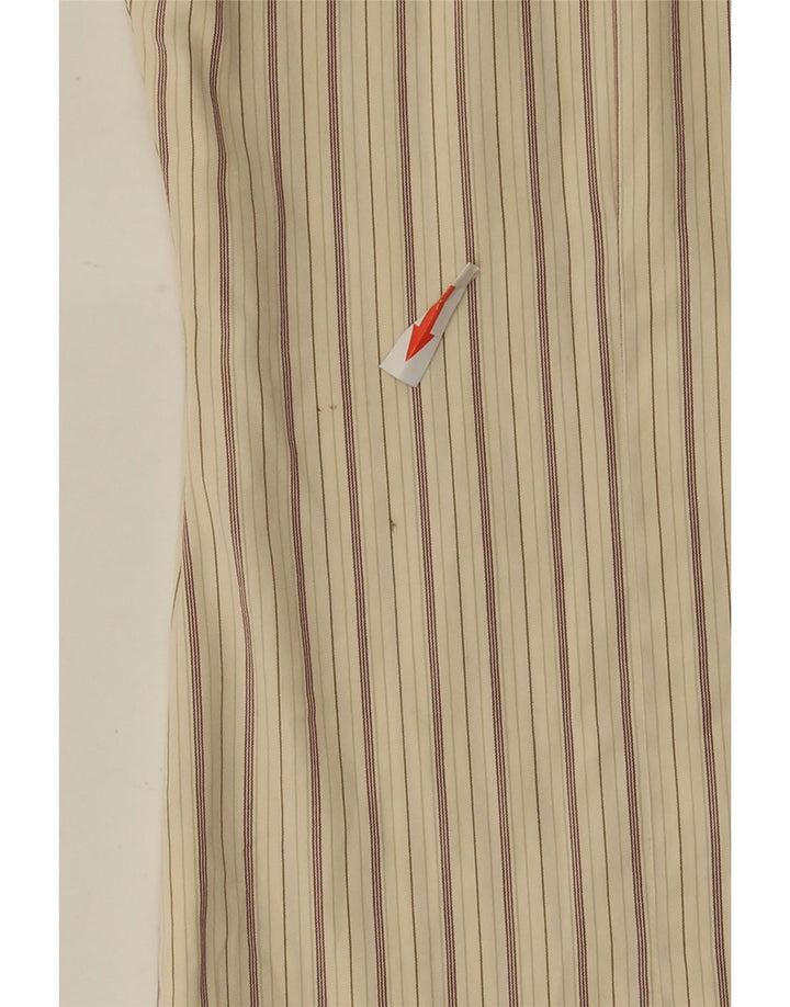 Sportmax Damen-Hemd UK 12 Mittelbeige gestreift