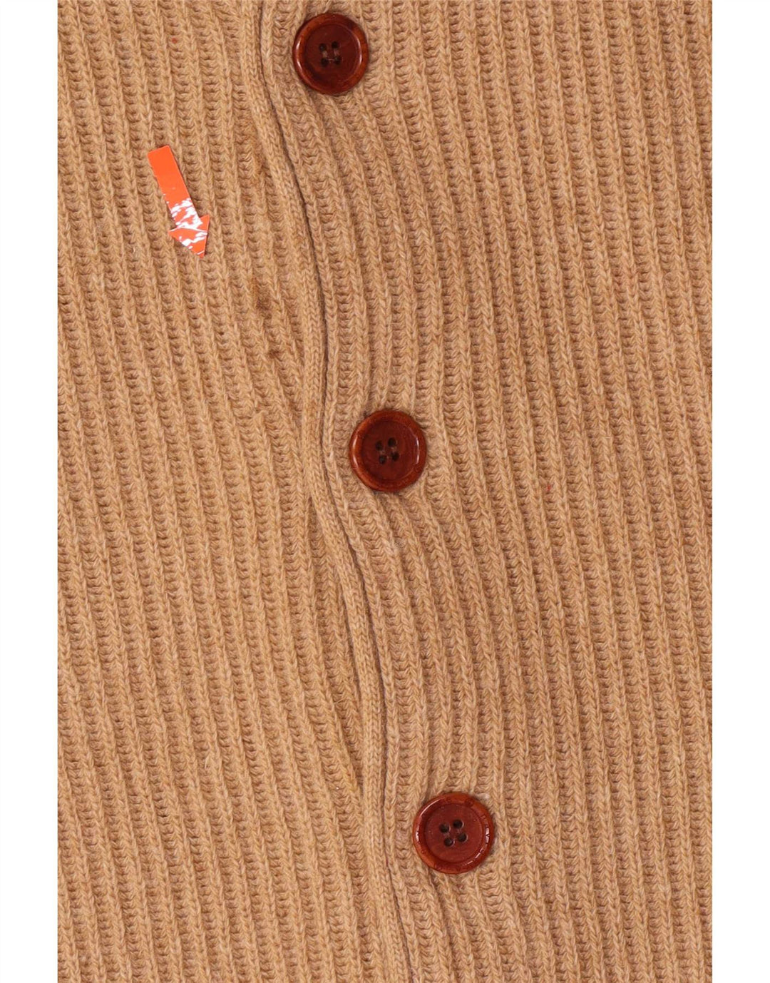 Navigare Herren-Strickjacke, groß, beige Lammwolle