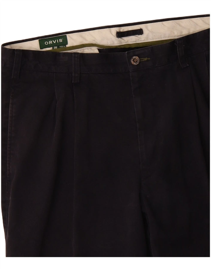 ORVIS Herren-Chinohose mit Pegged, W38, L29, marineblaue Baumwolle
