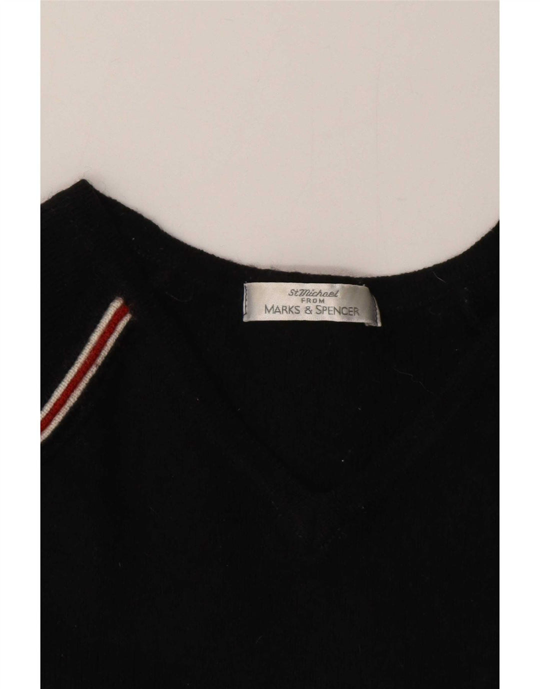 Marks & Spencer Damen-Pullover mit V-Ausschnitt, Gr. 8, Schwarz