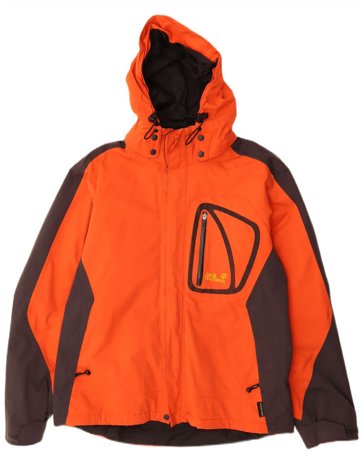 JACK WOLFSKIN Herren Windjacke UK 40/42 Large Orange Colourblock