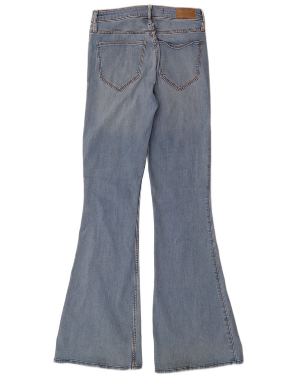 Hollister Damen Schlagjeans W27 L34 Blaue Baumwolle