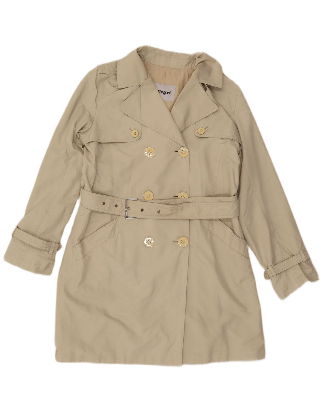 Allegri Damen Trenchcoat IT 44 Mittelbeige Polyester