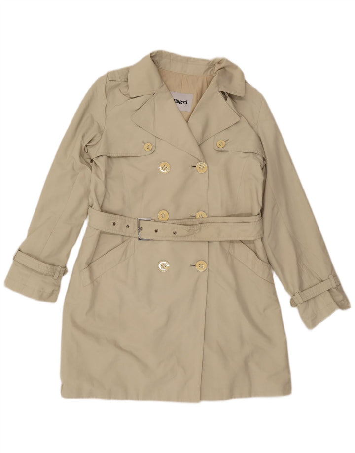 Allegri Damen Trenchcoat IT 44 Mittelbeige Polyester