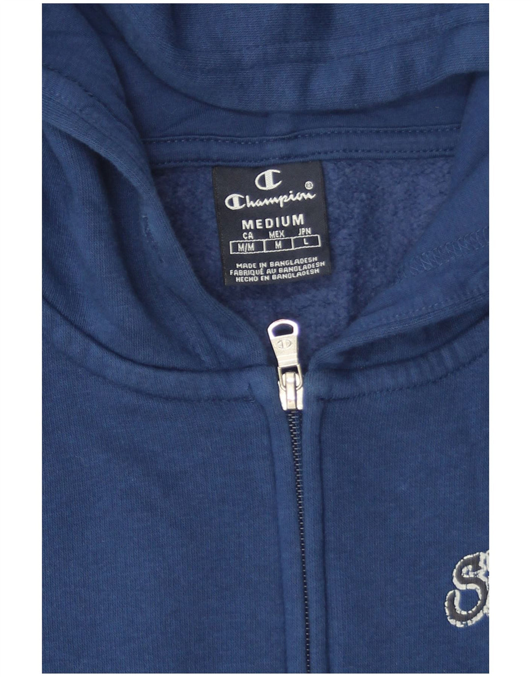 Champion Herren-Kapuzenpullover mit Reißverschluss, mittlere marineblaue Baumwolle