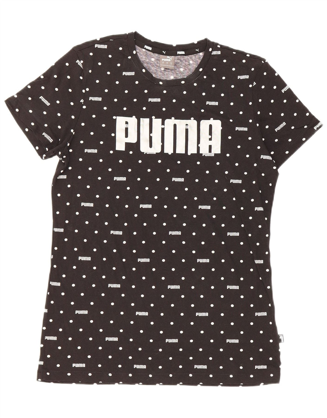 Puma Herren Grafik T-Shirt Top Small Schwarz