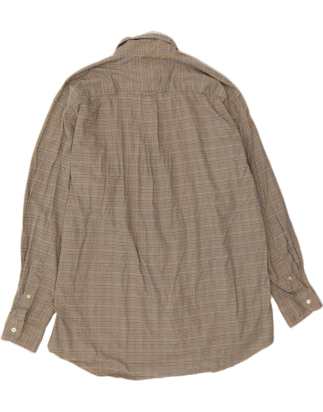 NAUTICA Mens Pinpoint Oxford Shirt Large Blue Check Cotton Vintage Nautica and Second-Hand Nautica from Messina Hembry 